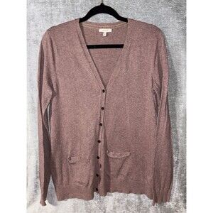 Women’s Knit Mauve Cardigan Size Medium